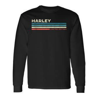 Harley Customized Personalized Name Birthday Long Sleeve T-Shirt | Seseable FR