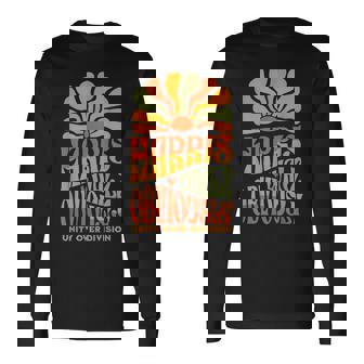 Harris Walz Obviously Unity Over Division Harris Walz 2024 Long Sleeve T-Shirt | Mazezy