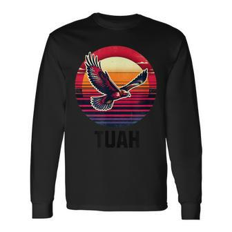 Hawk Tuah Hawk Tush Long Sleeve T-Shirt - Monsterry