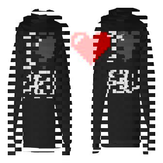 I Heart Abu I Love Abu Nombre Personalizado Camiseta de manga larga - Regaloses