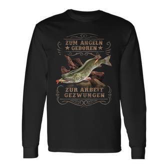 Hecht Angler Saying Langarmshirts - Geschenkecke