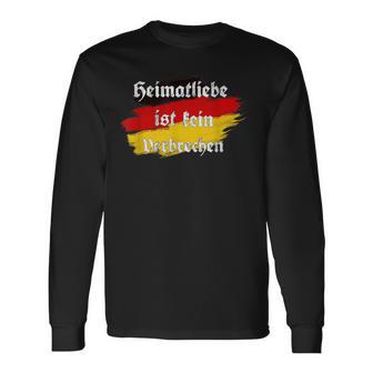 Heimatliebe Ist Keinerbrechen German Classic Langarmshirts - Geschenkecke