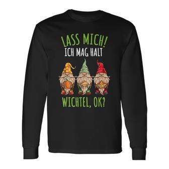 Herbst Lass Mich Ich Mag Wichtel Langarmshirts - Geschenkecke