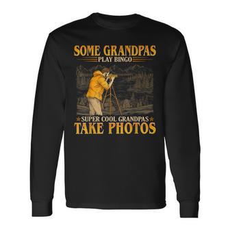 Herren Coole Opas Nehmen Sie Fotos Goldener Eleganter Stil Langarmshirts - Geschenkecke