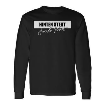 Hinterten Steht Auch Wat Langarmshirts - Geschenkecke