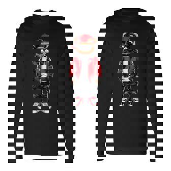 Hip Hop Teddy Bear Rap Music Long Sleeve T-Shirt - Thegiftio