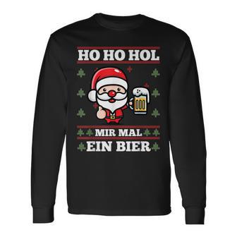 Ho Ho Hol Mir Mal Ein Bier Ugly Christmas S Langarmshirts - Geschenkecke