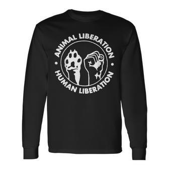 Human & Animal Liberation Long Sleeve T-Shirt - Monsterry