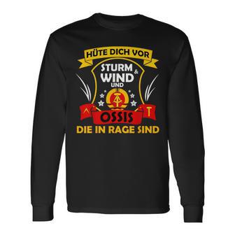 Hüte Dichor Sturm & Wind & Ossis Die In Rage Sind Ddr Ost Langarmshirts - Geschenkecke