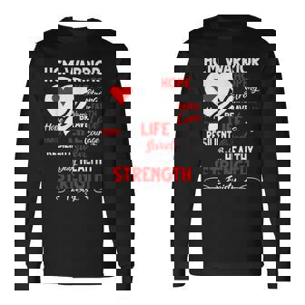 Hypertrophic Cardiomyopathy Raising Awareness HCM Warrior Long Sleeve T-Shirt - Monsterry