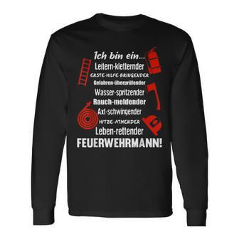 Ich Bin Ein Feuerwehrmannoluntary Fire Brigade Ich Bin Ein Langarmshirts - Geschenkecke