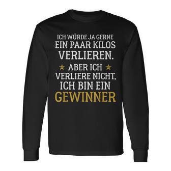 Ich Bin Ein Winner Diet Lose Weight Nutrition Langarmshirts - Geschenkecke