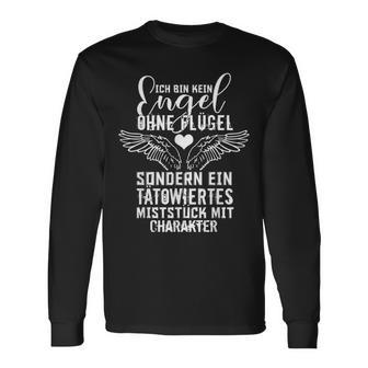 Ich Bin Kein Engel Ohne Flügelen Langarmshirts - Geschenkecke