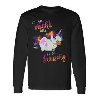 Ich Bin Nicht Dick Sondern Fluffy Thick Unicorn Langarmshirts - Geschenkecke