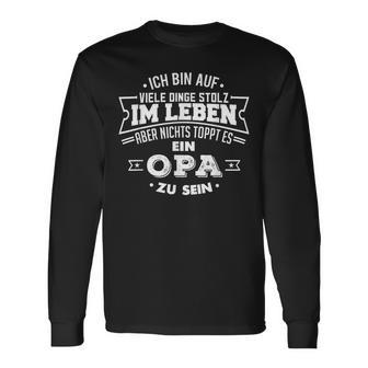 Ich Bin Stolz Grandpa Zu Sein Grandfather Langarmshirts - Geschenkecke