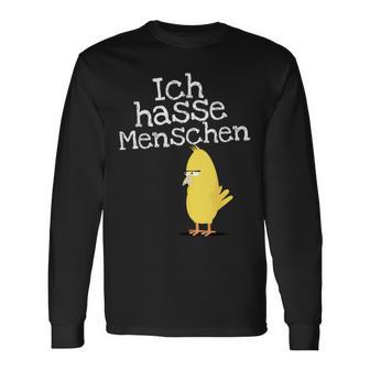 Ich Hasse Menschen Für Muffel Langarmshirts - Geschenkecke