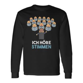 Ich Höre Stimmen Chorleiter Conductor Langarmshirts - Geschenkecke