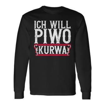 Ich Will Piwo Kurwa Original Pole Polska Poland Langarmshirts - Geschenkecke