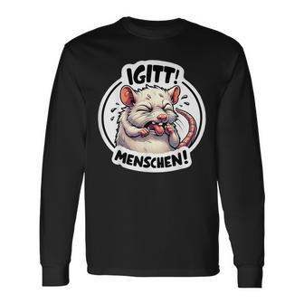 Igitt Menschen Ich Hasse Menschen Sarcasmus Ironie Langarmshirts - Geschenkecke