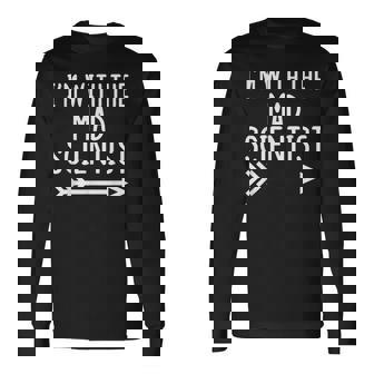 I'm With The Mad Scientist Matching Halloween Costume Long Sleeve T-Shirt - Thegiftio