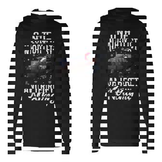 I'm On The Naughty List And I Regret Nothing Moo Deng Long Sleeve T-Shirt - Seseable
