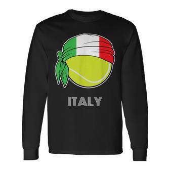 Italia De Tenis Para Hombre Para Jugadores Italianos Tenis Italianos Camiseta de manga larga - Regaloses