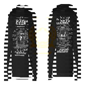 It's A Barrino Thing You Wouldn't Understand Personalized Last Name Barrino Family Crest Coat Of Arm Long Sleeve T-Shirt - Thegiftio