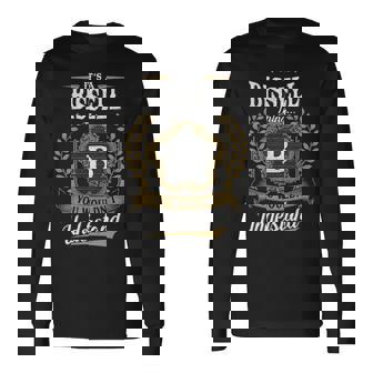 It's A Bissell Thing You Wouldn't Understand Personalized Last Name Bissell Family Crest Coat Of Arm Long Sleeve T-Shirt - Thegiftio