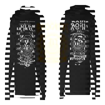 Its A Brookens Thing You Wouldnt Understand Name Vintage Long Sleeve T-Shirt - Thegiftio