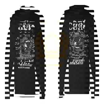 It's A Cousin Thing You Wouldn't Understand Personalized Last Name Cousin Family Crest Coat Of Arm Long Sleeve T-Shirt - Thegiftio