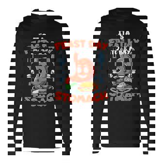 It's A Feast Day To Be My Stomach Foodie Long Sleeve T-Shirt - Monsterry