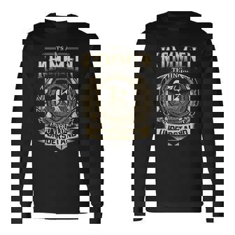 Its A Kammen Thing You Wouldnt Understand Name Vintage Long Sleeve T-Shirt - Thegiftio