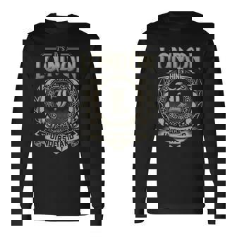 It's A London Thing You Wouldn't Understand Long Sleeve T-Shirt - Thegiftio UK