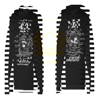 It's A Mau Thing You Wouldn't Understand Personalized Last Name Mau Family Crest Coat Of Arm Long Sleeve T-Shirt | Seseable UK