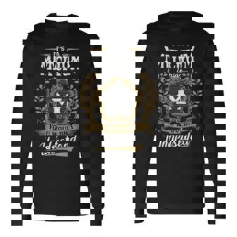 It's A Mitchum Thing You Wouldn't Understand Personalized Last Name Mitchum Family Crest Coat Of Arm Long Sleeve T-Shirt - Seseable