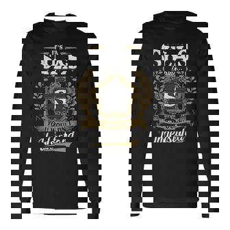 It's A Silas Thing You Wouldn't Understand Personalized Last Name Silas Family Crest Coat Of Arm Long Sleeve T-Shirt - Thegiftio