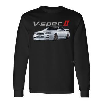 Jdm Auto R34-Spec Ii Rb26 Skyline Langarmshirts - Geschenkecke