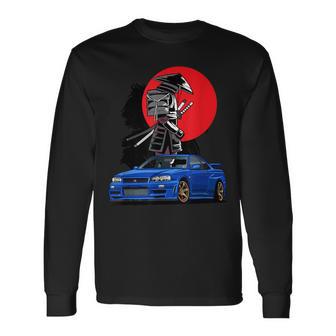 Jdm Skyline R34 Auto Tuning Japan Samurai Drift Langarmshirts - Geschenkecke