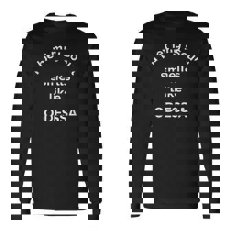 Je Parie Que Mon Âme Sent Laille Natale D'odessa Texas T-shirt à manches longues - Cadeauxyz