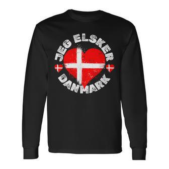 Jeg Elsker Danmark Or I Love Denmark For Denmark Day Langarmshirts - Geschenkecke