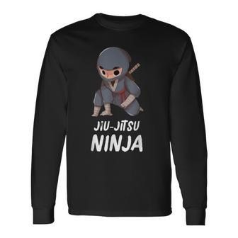 Jiu-Jitsu Ninja Boy Martial Arts Sports Long Sleeve T-Shirt - Monsterry DE