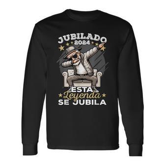 Jubilado 2024 Hombre Esta Leyenda Se Jubila Jubilación Camiseta de manga larga - Regaloses