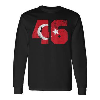 Kahramanmaras 46 Memleket Turkish Flag Langarmshirts - Seseable