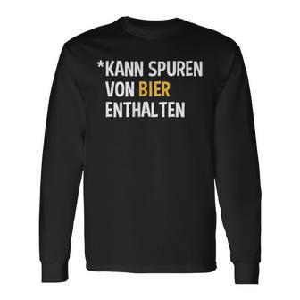 Kann Spurenon Bier Enthalten Langarmshirts - Seseable