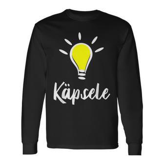 Käpsele Genie Schlaumeier Kluger Mensch Auf Swabisch Langarmshirts - Geschenkecke