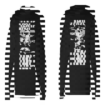 Karaoke Singer Karaoke King Long Sleeve T-Shirt - Thegiftio