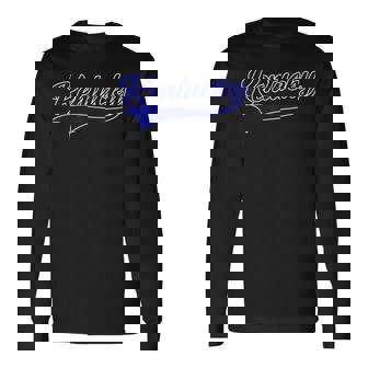 Kentucky Throwback Print Classic Long Sleeve T-Shirt | Seseable UK