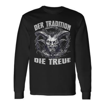 Krampus T Evil Nikolaus Perchtenlaus Krampus Mask Perchten Langarmshirts - Geschenkecke