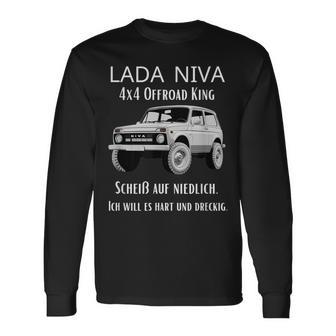 Lada Niva 4X4 Offroad King Langarmshirts - Geschenkecke