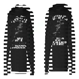 Laida Es Mejor Con Una Salamandra Camiseta de manga larga - Regaloses